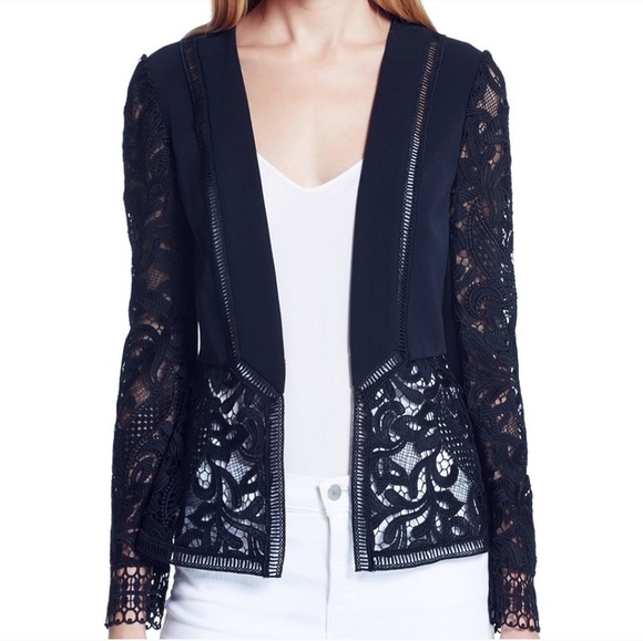 🍒NWOT🍒 TED BAKER LUX NAVY CARDI BLAZER - Picture 4 of 9